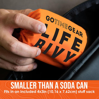 Thermal Emergency Bivy Sleeping Bag - Versatile Mylar Survival Sack and Blanket